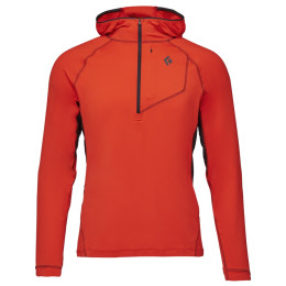 Felpa funzionale da uomo Black Diamond Alpenglow Pro Hoody arancione octane