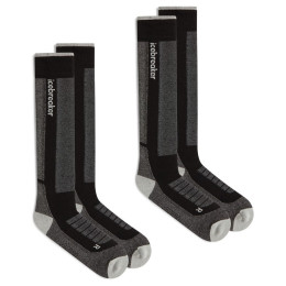Calzini da uomo Icebreaker Men Mer Ski+ Medium OTC 2 Pack nero/grigio Blk/Ether/Graph