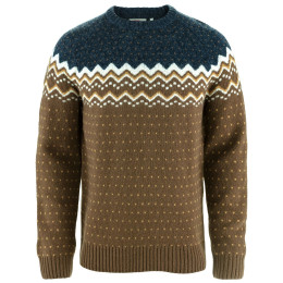 Maglione da uomo Fjällräven Övik Knit Sweater M marrone Dark Oak-Navy