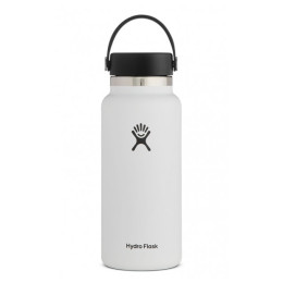 Borraccia termica Hydro Flask Wide Mouth 32 oz bianco White