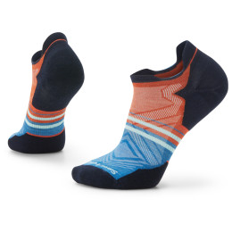 Calzini da uomo Smartwool Run Targeted Cushion Low Ankle Pattern arancione/nero orange rust