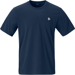 Maglietta da uomo Norrona /29 cotton viking patch T-shirt blu Indigo Night