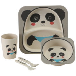 Vystavený dětský set Vango Bamboo Panda Kids Set bianco/grigio
