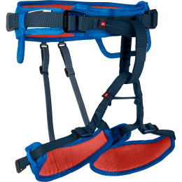 Imbracatura da arrampicata per bambini Mammut Ophir Kids blu/rosso DarkCyan