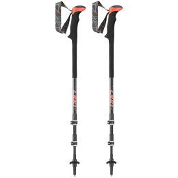 Bastoncini da trekking Leki Carbon TA XTG nero BlackFluorescentRedWhite