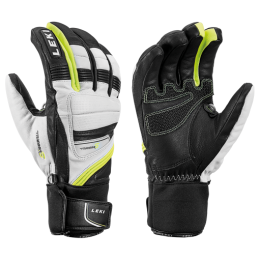 Guanti da sci Leki Griffin Prime S bianco/nero white-black-yellow