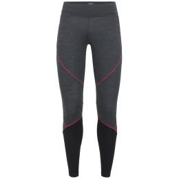 Pantaloni termici da donna Icebreaker Women`s 200 Oasis Deluxe LS Cr (2018) grigio JetHthr/Black/Prism