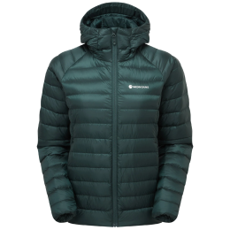 Giacca invernale da donna Montane F Anti Freeze Hoodie verde scuro DEEP FOREST