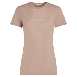 Maglietta da donna Icebreaker Women Merino 150 Tech Lite SS Tee Sparkling Stars rosa Pink Quartz