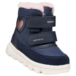 Stivali invernali per bambini Geox B Willaboom Girl B A blu/rosa NAVY/OLD ROSE
