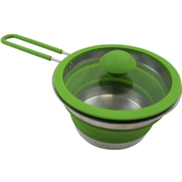 Pentola Vango Cuisine 1L Non-Stick Pot argento/verde herbal