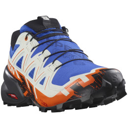 Scarpe da corsa da uomo Salomon Speedcross 6 blu/nero Lapis Blue / Black / Scarlet Ibis
