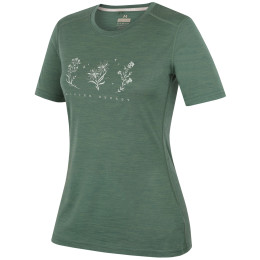 Maglietta da donna MOOA Merino Lyolite Bloom 150 Short verde green