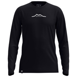 Maglietta da uomo Ortovox 150 Cool Mountain Long sleeve nero Black Raven