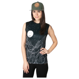 Canotta da donna Drexiss Full Diamond Beach Black Coolmax nero/bianco