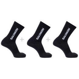 Calze Salomon Everyday Lite Crew 3-Pack nero Black