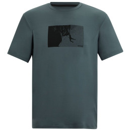 Maglietta da uomo Regatta Fingal Stretch verde scuro Dark Storm