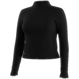 Maglietta sportiva da donna Smartwool Women's Active Merino Movement Mock Neck nero Black