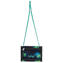 Portafoglio Baagl Peněženka na krk nero/verde Chill GRS
