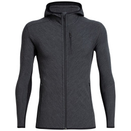 Felpa da uomo Icebreaker M Descender LS Zip Hood grigio Jet Hthr/Black