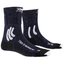 Calzini da donna X-Socks Trek X Merino blu scuro MIDNIGHT BLUE/ARCTIC WHITE