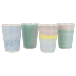 Set di tazze Bo-Camp Cup Barfleur 4p melamine mix1 Pastel