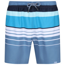 Pantaloncini da uomo Regatta Loras Swim Short m blu/azzurro Coronet Blue Stripe