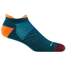 Calzini da uomo Darn Tough M Run No Show Tab Ultra-Lightweight With Cushion blu/arancio dark teal