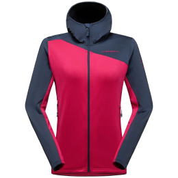 Giacca in pile da donna La Sportiva Cosmic Thermal Hoody W rosa/blu Azalea/Night Sky