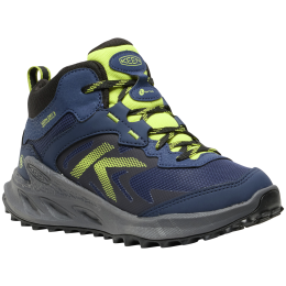 Scarpe da bambino Keen Zionic Mid Wp Youth blu naval academy/evening primrose