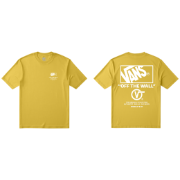 Maglietta da uomo Vans Stacked Hi SS Tee giallo Dusty Gold
