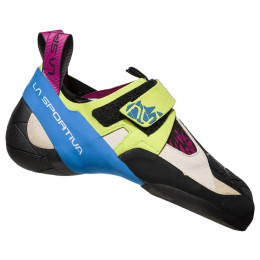 Scarpette da arrampicata da donna La Sportiva Skwama Women giallo/bianco Apple Green/Cobalt Blue