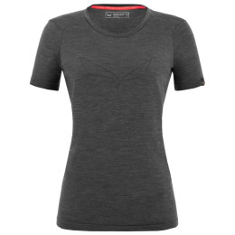 Maglietta sportiva da donna Salewa Pure Eagle Amr W Smles Tshirt. grigio scuro Black Out