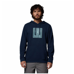 Felpa da uomo Columbia Columbia Trek™ Graphic Hoodie blu scuro Collegiate Navy, Linework C Badge