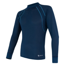 Maglietta funzionale da uomo Sensor Coolmax Air (long sleeve) blu scuro Darkblue