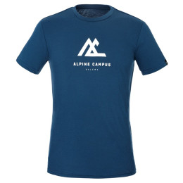 Maglietta da uomo Salewa Alpine Campus Dry M T-Srt. blu scuro DarkDenimMelange
