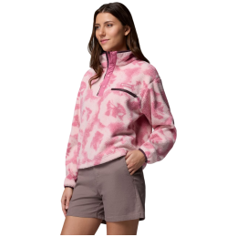Felpa da donna Columbia Helvetia™ II Printed Cropped Half Snap