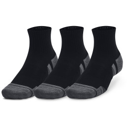 Set di calzini Under Armour Performance Cotton 3p Qtr nero Black / Black / Pitch Gray