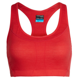 Reggiseno Icebreaker Wmns Meld Zone Sport Bra rosso Ember