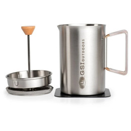 French press GSI Outdoors Glacier Stovetop JavaPress argento silver