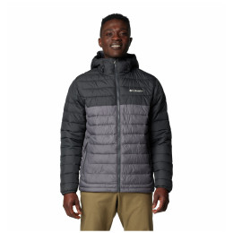 Giacca da uomo Columbia Powder Lite™ II Hooded Jacket grigio/nero City Grey, Shark