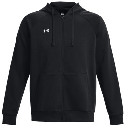 Felpa da uomo Under Armour Rival Fleece FZ Hoodie nero Black / / White