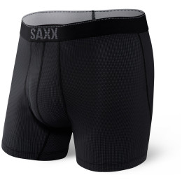 Boxer Saxx Quest Boxer Brief Fly nero BlackIi