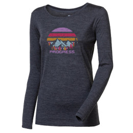 Maglietta sportiva da donna Progress Hela "Landscape" grigio šedý melír