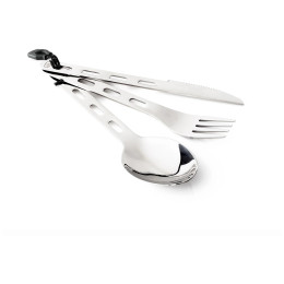 Posate GSI Outdoors Glacier Stainless 3 Pc. Ring Cutlery