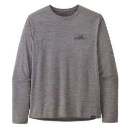 Maglietta da uomo Patagonia M's L/S Cap Cool Daily Graphic Shirt grigio '73 Skyline: Feather Grey