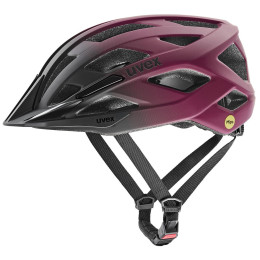 Casco da ciclismo Uvex I-Vo 2 Mips viola/nero cranberry - black matt