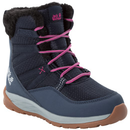 Stivali da neve per bambini Jack Wolfskin Polar Wolf Texapore High K blu scuro dark blue / grey