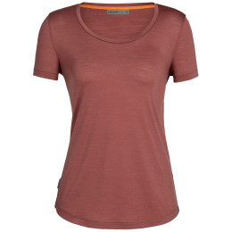 Maglietta da donna Icebreaker Women Sphere II SS Scoop Tee rosso grape