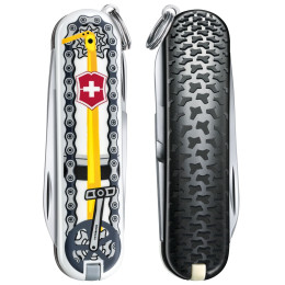 Coltello da tasca Victorinox Classic LE Bike Ride nero/giallo BikeRide